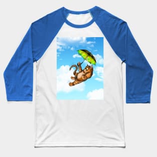 ginger cat on a windy day Baseball T-Shirt